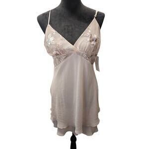 NWT Rya Collection Stunning Embroidered Chemise Sepia Rose Size XL